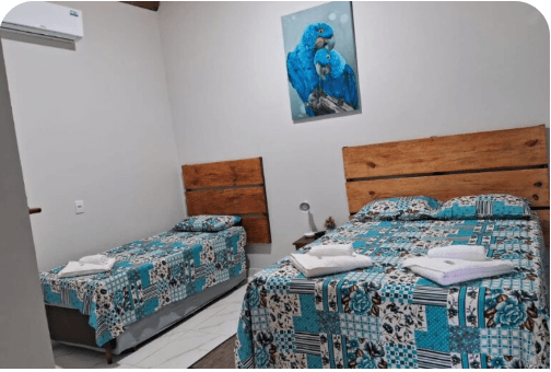 Vista interior — Quarto Arara Azul
