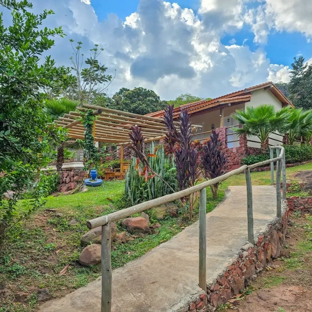 Guest houses and chalets at Ecopousada Menina da Serra.
